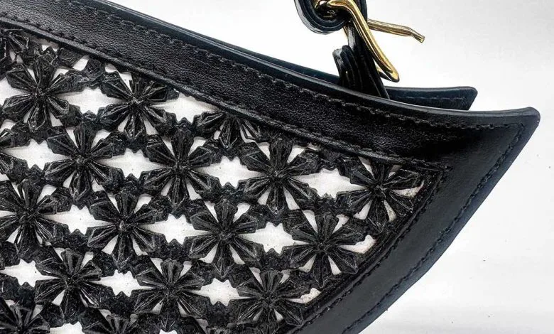 3D printed silicone handbag featured in Emily in Paris.