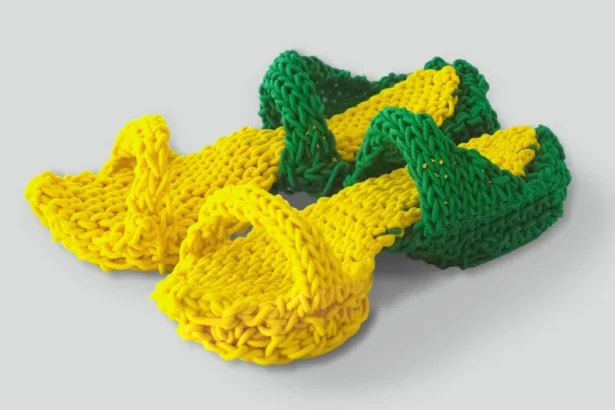 Hand-knit sandals